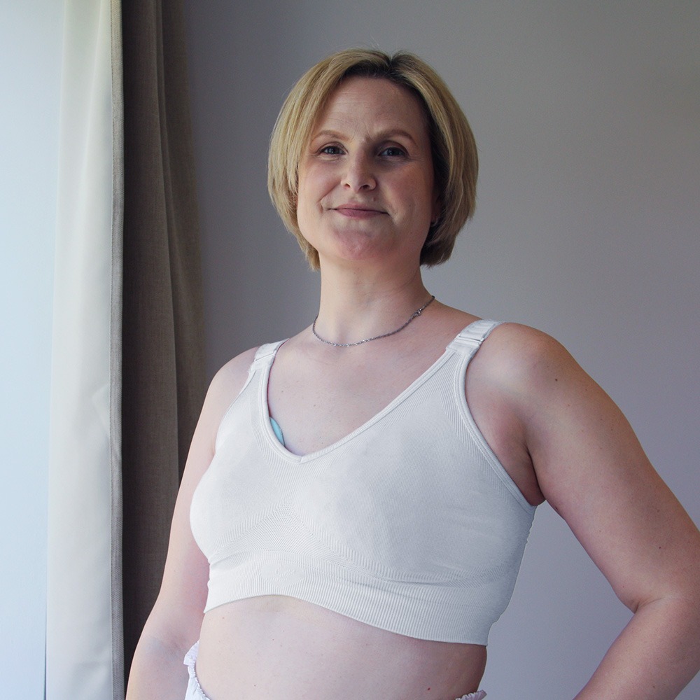 Mastectomy Bralette - White