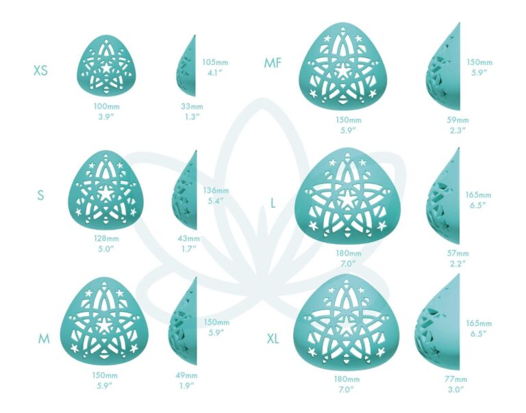 We Wear Boost Breast Form Dimension Chart