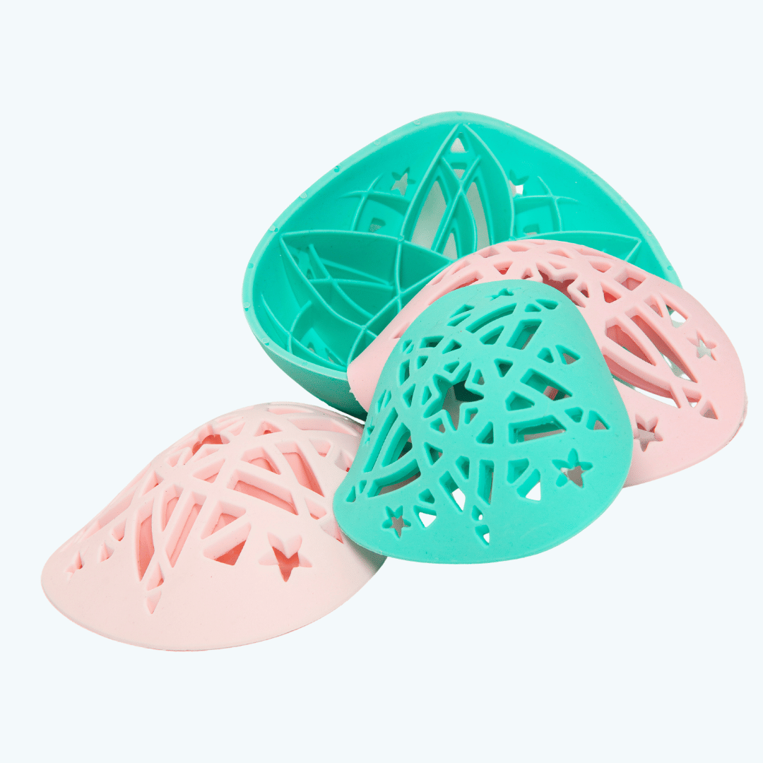 4 coloured Boost Breast Forms is a variety of sizes
